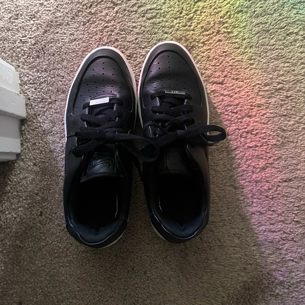 black Air Force ones